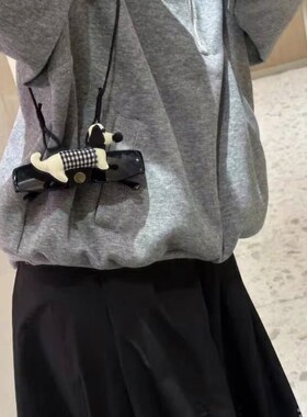 可爱小狗挂绳眼镜夹项链女假日出游便携式防脱落墨镜夹挂脖配饰品