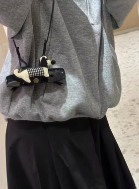 可爱小狗挂绳眼镜夹项链女假日出游便携式防脱落墨镜夹挂脖配饰品