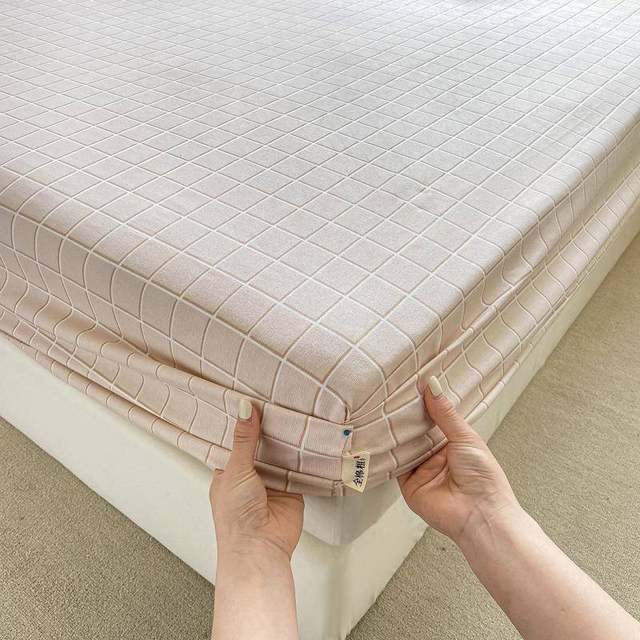 2025 new product, pure cotton, old coarse cloth single product, single piece, bed cover, spring and summer mattress protective cover thickened