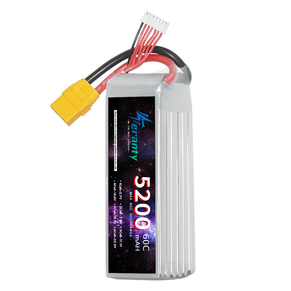 锂电池航模6S 22.2V 5200mAh 无人机电池飞行器60c高倍率电池 - 图2