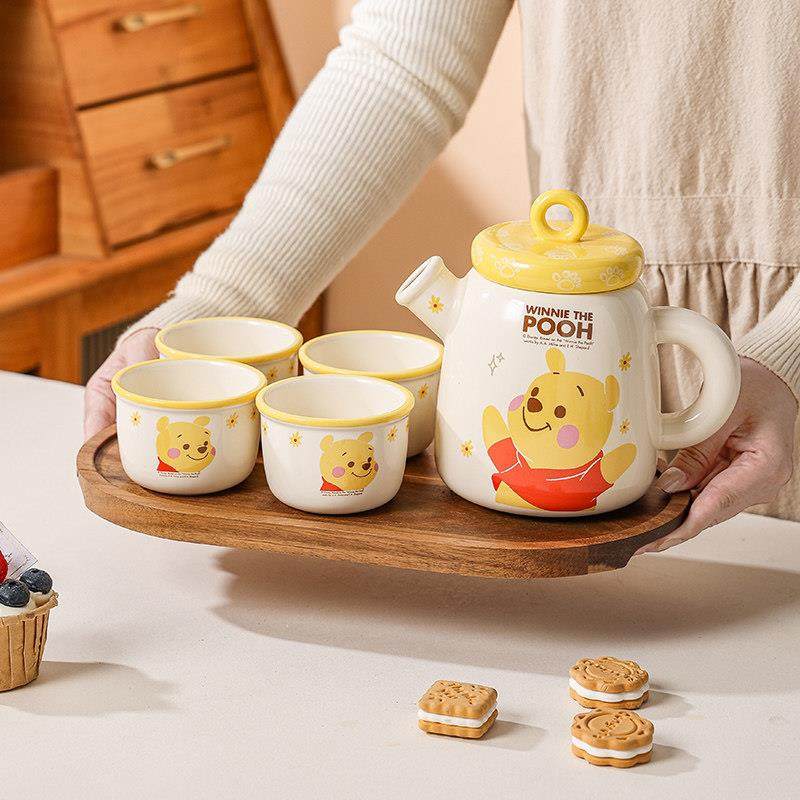 维尼熊陶瓷茶壶可爱茶壶茶杯家用下午茶茶具套装乔迁结婚生日礼物,淘宝优惠券,粉丝福利购,淘宝优惠卷