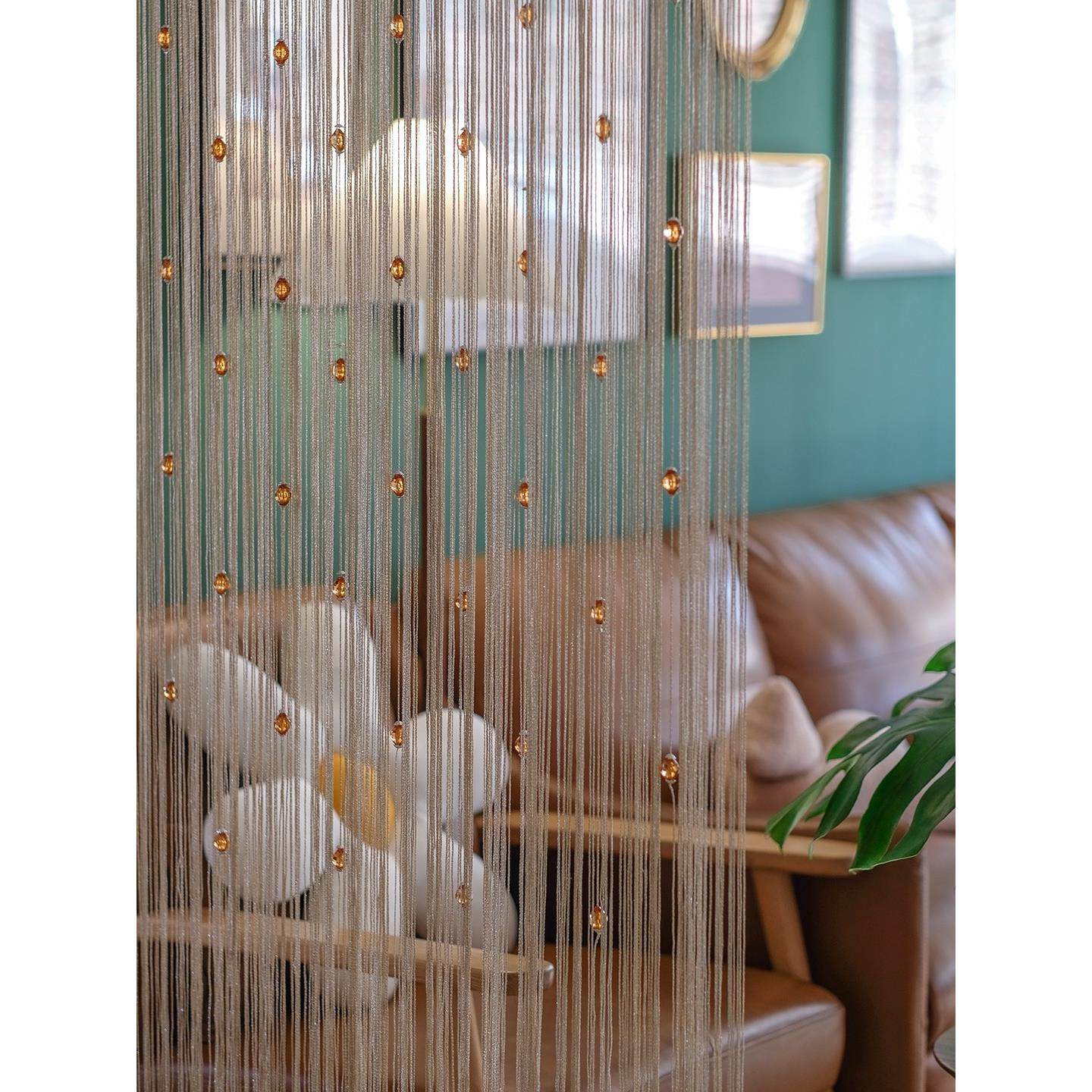 2023年新款流苏线帘隔断帘门帘挂帘装饰可加密定制橱窗店面婚庆用,淘宝优惠券,粉丝福利购,淘宝优惠卷