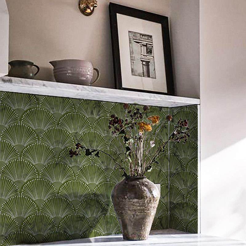 《扇音》法式Art nouveau翻新贴纸屏风美化自粘客厅壁纸装饰墙贴,淘宝优惠券,粉丝福利购,淘宝优惠卷