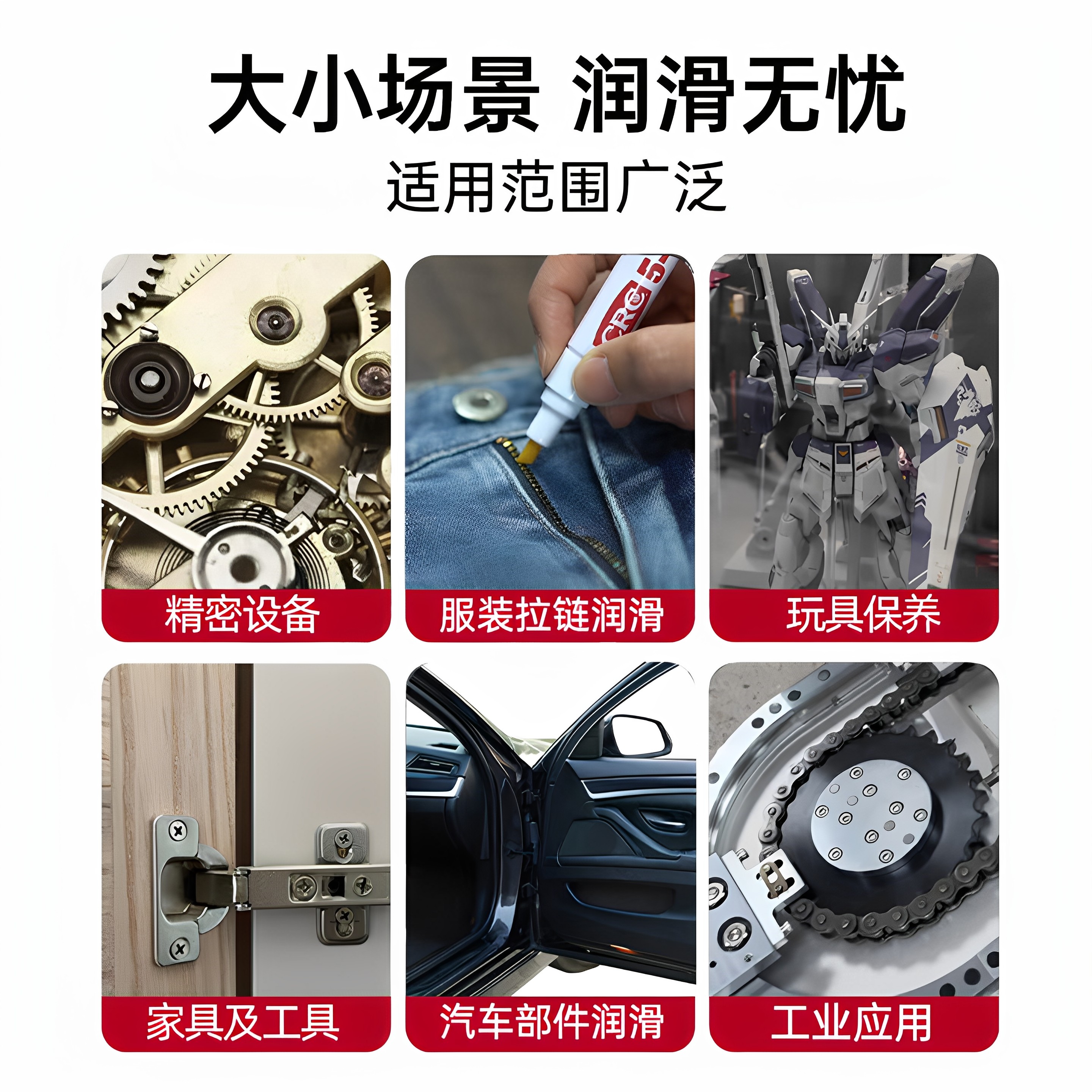 （CRC）润滑笔包包拉链卡顿专用润滑油衣服鞋子拉链修复保养顺滑,淘宝优惠券,粉丝福利购,淘宝优惠卷