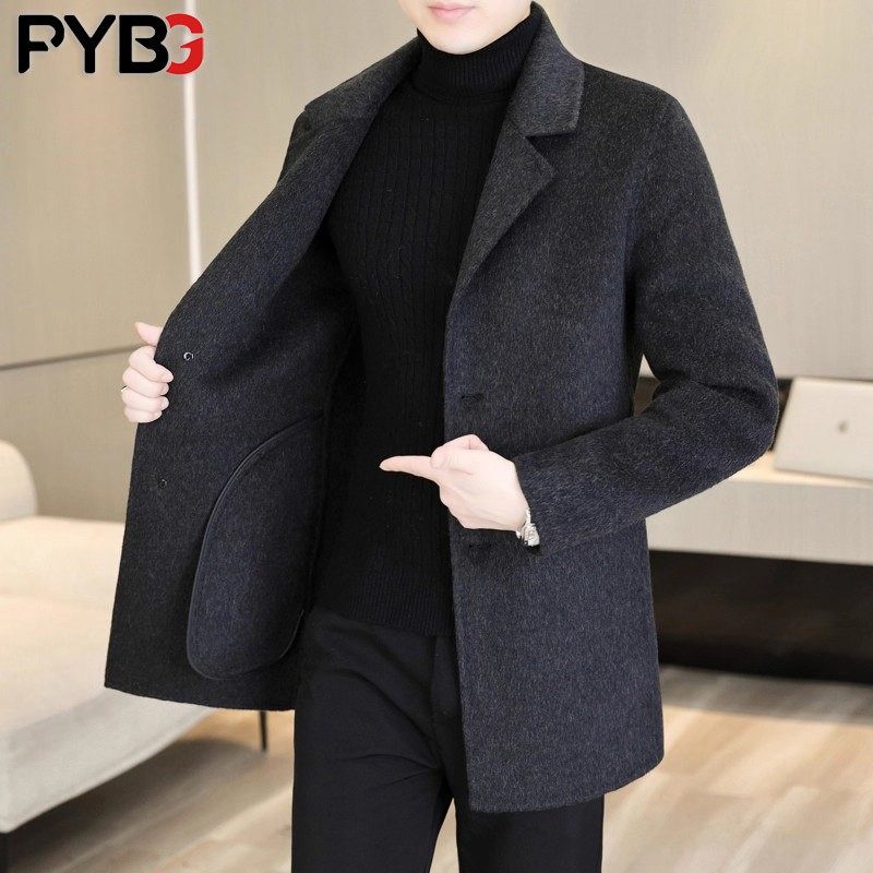高端羊毛呢子大衣男士中长款秋冬季2025新款商务休闲风衣外套男款,淘宝优惠券,粉丝福利购,淘宝优惠卷
