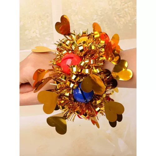 Детский цветок на запястье, браслет, колокольчик, для выступлений, 10 шт