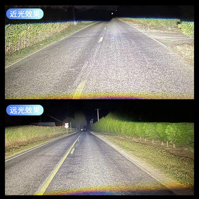 威耀240W大功率双铜管汽车led大灯超亮聚光通用h7h11H49005车灯泡 - 图1