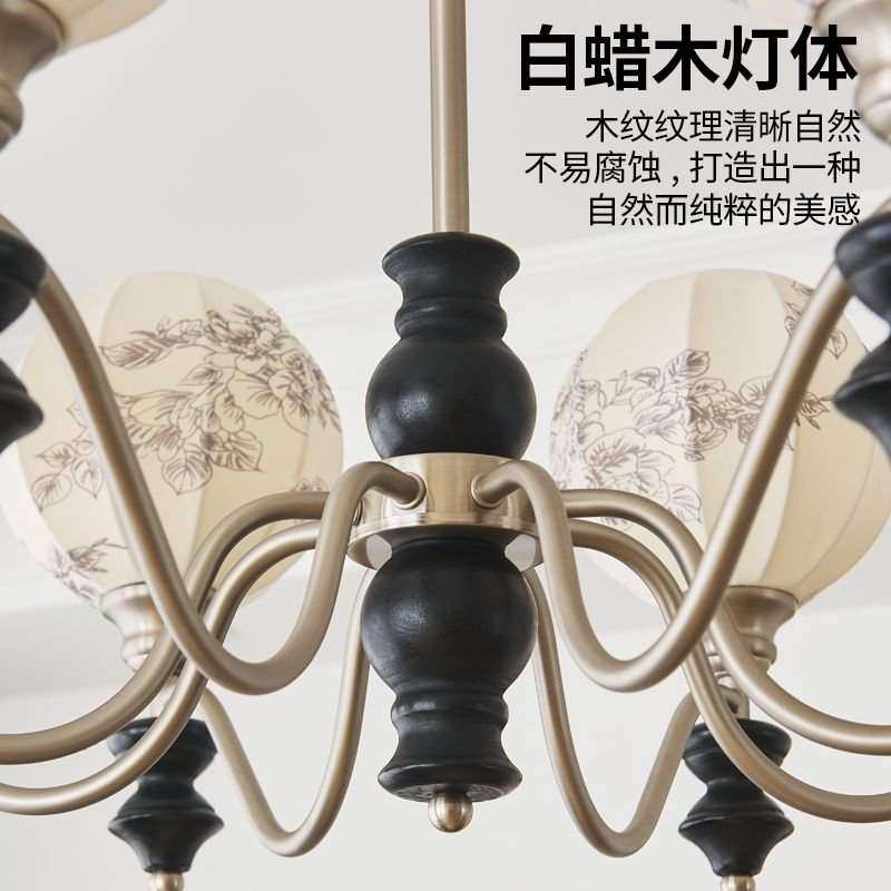 新中式布艺灯罩餐厅吸顶灯别墅客厅复式楼公寓民宿东南亚布艺吊灯,淘宝优惠券,粉丝福利购,淘宝优惠卷