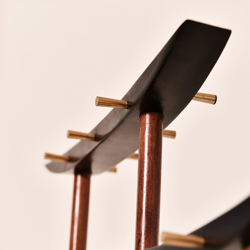 毛笔架桥头笔挂挂毛笔的笔架展示新中式实木笔托书法专用摆件高端笔座置物创意收纳黑檀木晾笔支架画笔架子,淘宝优惠券,粉丝福利购,淘宝优惠卷