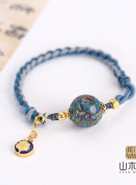 原创设计非遗大漆手链编绳女款