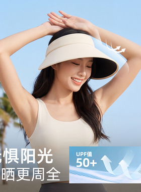 【超大帽檐】女可折叠防晒帽子