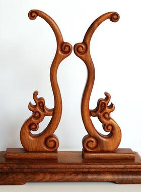 现货团扇底托实木宫展扇子扇子支架展示架档团扇支架苏架高扇画扇