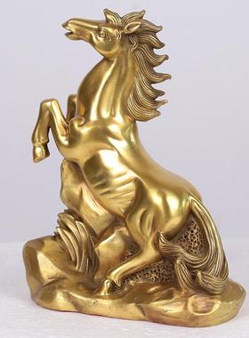 皇轩铜马摆件生肖马装饰品风水办公室家居摆设招财马到成功