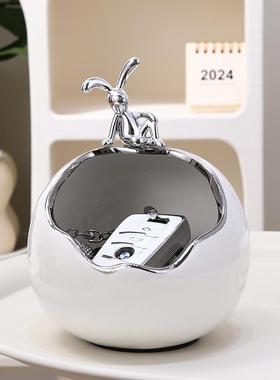 入户门玄关钥匙收纳摆件创意轻奢高档客厅电视柜软装高级感装饰品