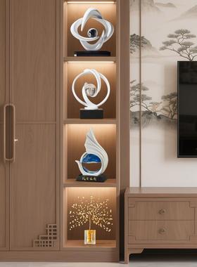 八方来财客厅艺术摆件轻奢高档酒柜电视柜玄关办公室装饰品高级感