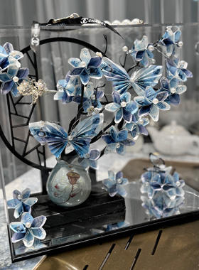 闺蜜生日礼物送女友乔迁蝴蝶折纸