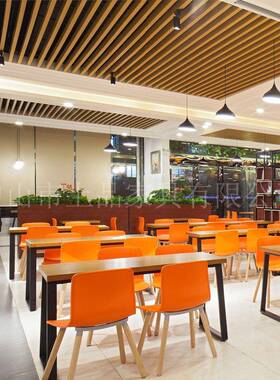 厂家直餐桌供椅组合现代简约快店餐桌桌椅工厂企业员工学DLK校食