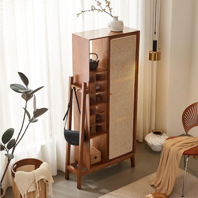 茶室藤编实木家具博古架茶杯茶具收纳柜多宝阁陈列柜置物柜展示柜,淘宝优惠券,粉丝福利购,淘宝优惠卷