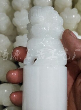 速发工厂阿富摆玉狮子播章汗件白玉石印章玉器工艺品礼品直印货源