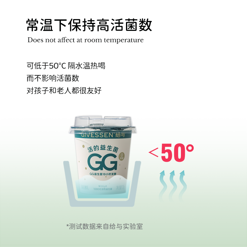 给与1000亿益生菌发酵乳 鼠李糖乳酪杆菌GG无蔗糖酸奶
