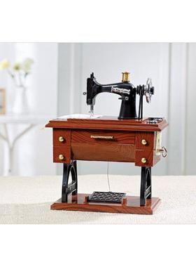 大客厅静物号1010复古怀旧风仿真缝纫机音乐盒八音盒 母亲节礼