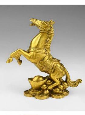 纯铜马上封侯摆件马上有钱马上发财办公室招财马摆件客厅装饰礼品
