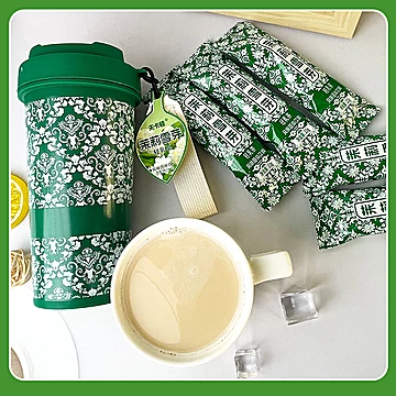 霸王同款伯牙绝弦轻乳茶7条x22g+赠杯子一个[10元优惠券]-寻折猪