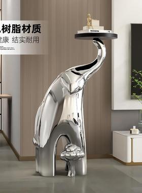 大象客厅摆件大型落地沙发边几电视柜旁边灯搬家乔迁礼物轻奢装饰