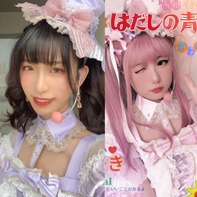 假唱道具头戴麦克风无线舞台表演打歌服耳麦lo小偶像话筒拍照装饰 - 图0