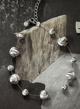 日本品质银河猫眼车花925纯银手链ins风韩版女小众设计感气质透明