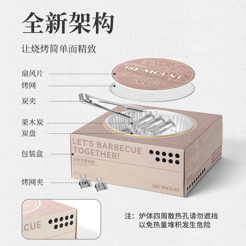 户外一次性烧烤炉果木炭烤炉小岛屿山便携露营套装烧烤炉烤肉炉,淘宝优惠券,粉丝福利购,淘宝优惠卷