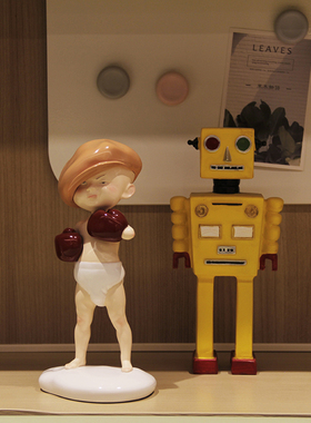 蓝色蜗牛艺术家吴克书 你挡住了我的勇气 生日礼物酒柜摆件装饰品