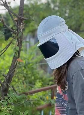 电动车防晒帽子女款遮阳帽骑车吹