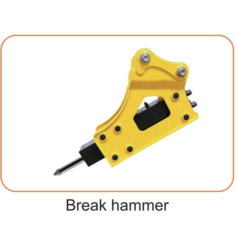 AVR源头厂家挖机破碎锤Braker农用e小挖掘机属具B掘reak型hamme - 图1