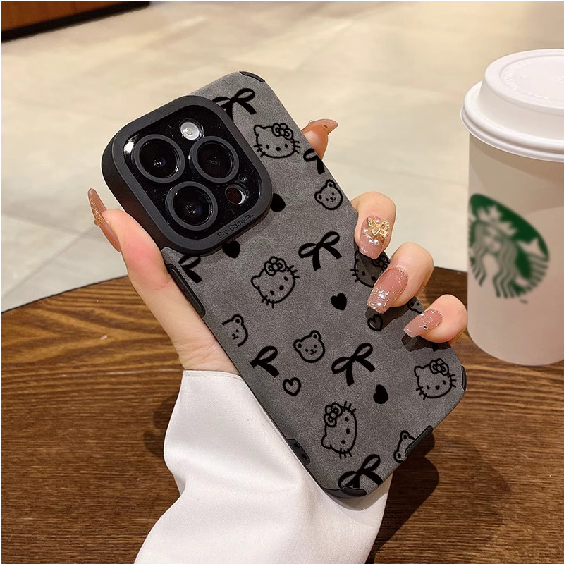 秋冬毛绒布hellokitty猫iPhone17pro适用苹果16pro手机壳15小米14华为mate60荣耀x200k50p70nova13reno11女潮,淘宝优惠券,粉丝福利购,淘宝优惠卷
