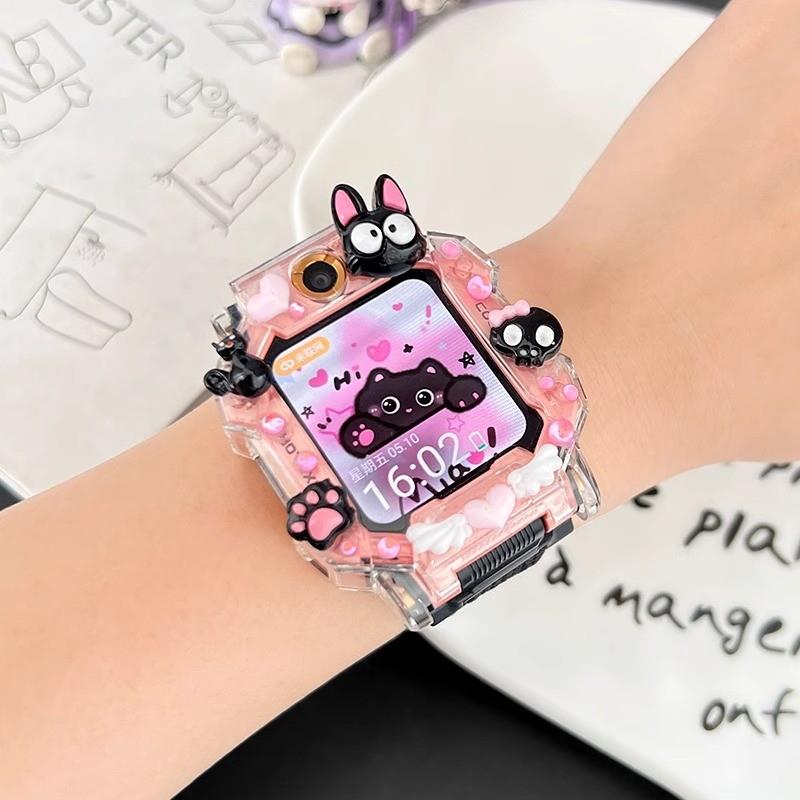 适用小天才儿童电话手表带挂脖套Z8/Z7/Z6a/Z9/Z5a/D2/D3磁吸表带 - 图1