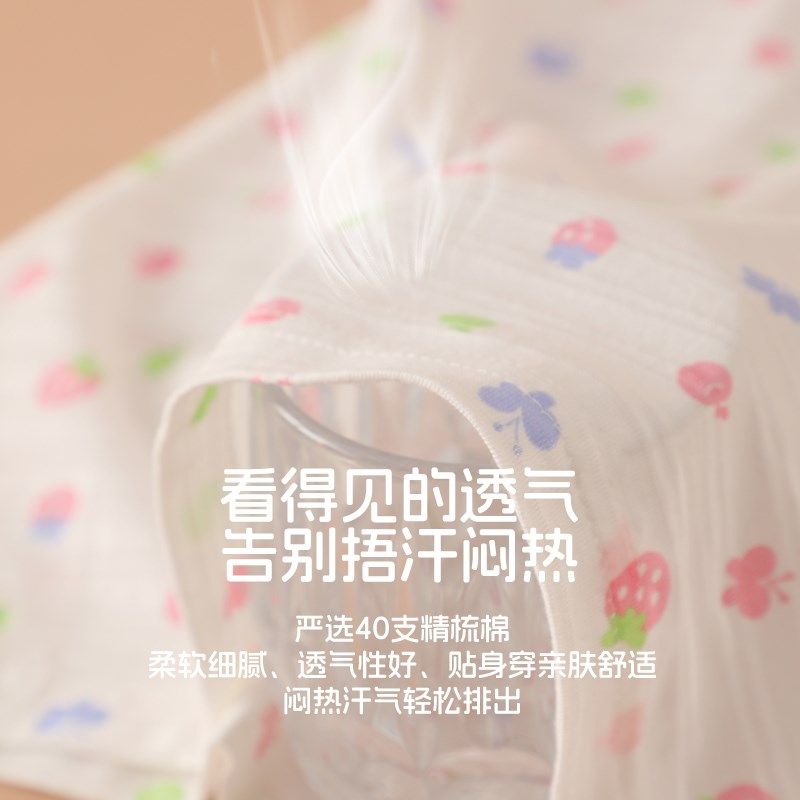 薄竹节棉女童纯棉睡裙夏季透气家居裙子女孩睡衣女宝宝短袖连衣裙,淘宝优惠券,粉丝福利购,淘宝优惠卷