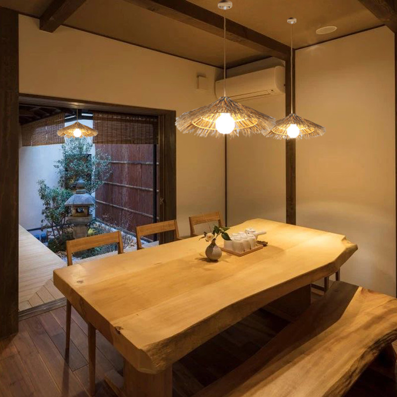 田园风格藤编草帽吊灯农家乐餐厅小吃店饭店民宿卧室复古藤艺斗笠,淘宝优惠券,粉丝福利购,淘宝优惠卷