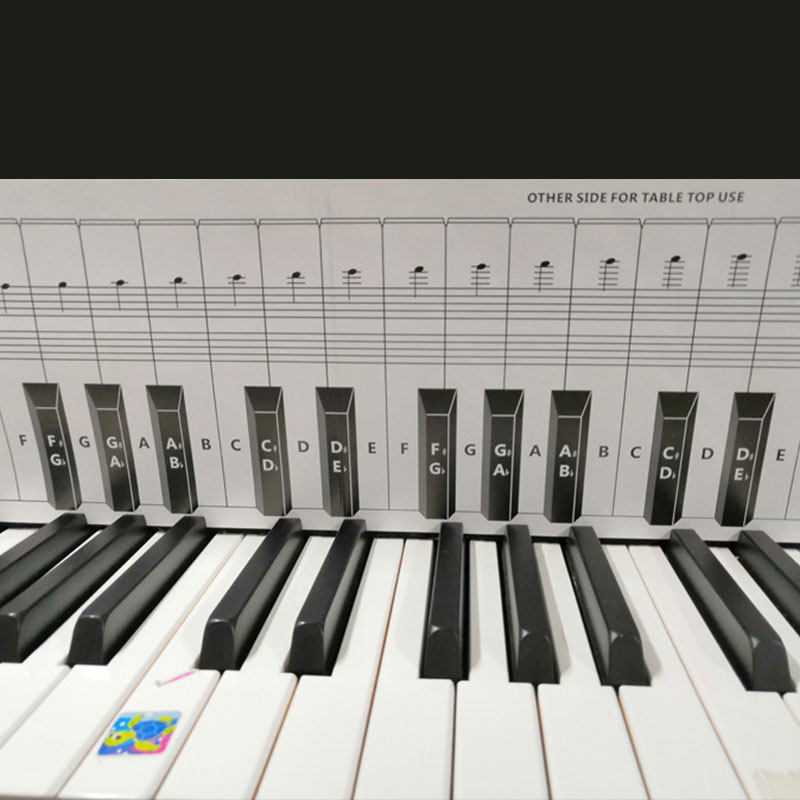 88键携式钢琴键盘练习纸对照表 标准1:1便携式钢琴指法练习对照图,淘宝优惠券,粉丝福利购,淘宝优惠卷