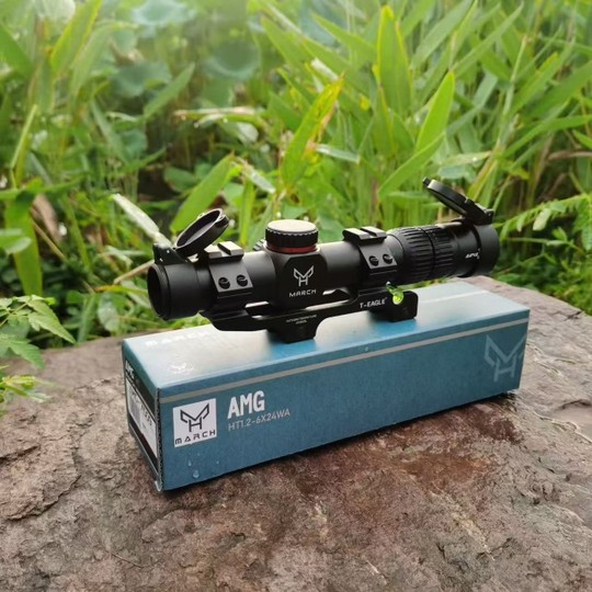 薄壁广角1.2-6倍速瞄高清十字6倍望远镜模型摆件挂墙弹弓玩具备件