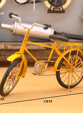 速发复古单车车行自模型摆件800年代老物装件饰迷你小物件手工工