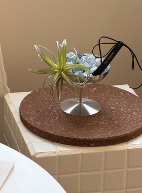 高脚杯不锈钢法式香薰高级感高颜值仿真凤梨装饰客厅家居摆件