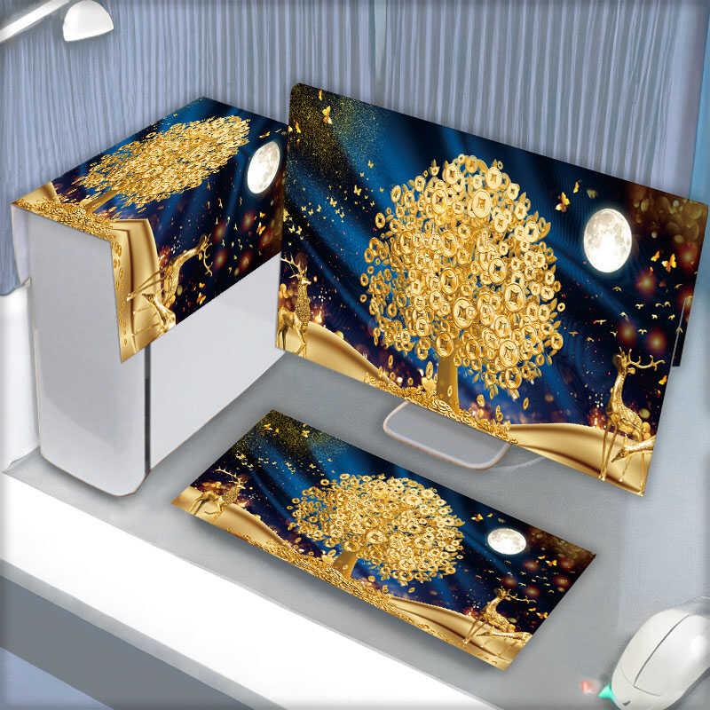Computer cover new dust cover desktop monitor main case protective cover home Internet celebrity keyboard dust cover cloth