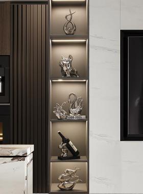 轻奢酒柜装饰品摆件现代客厅电视柜家居饰品办公室桌面摆设工艺品