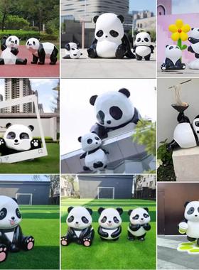 大型玻璃纤维雕塑定制卡通人物IP形象动物公仔潮玩动漫吉祥物摆件