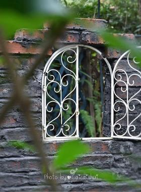 铁艺ins假窗挂件真窗户露台客饭厅壁饰隔断花园背景墙软装饰品