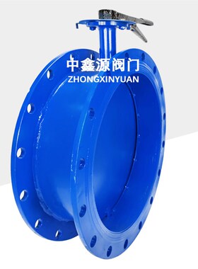 D41W手动高温通风法兰蝶阀烟气暖风手柄对夹蝶阀DN10012515020080