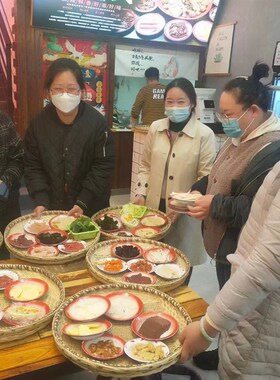 竹筐托盘传菜筐竹编火锅店w端菜簸箕宴竹筛子盘盘麻辣烫饭店装饰