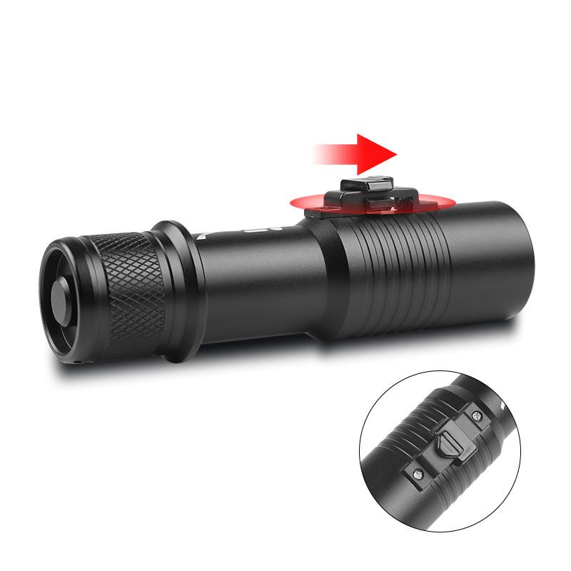 厂家直销T6LED强光潜水手电筒磁控开关水陆两用绑带专业防水手电 - 图1