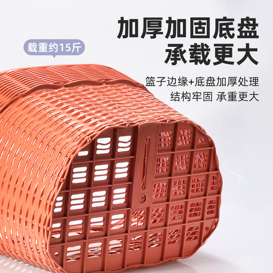 电动车后置车筐电动摩托车后尾挂篮置物神器车篓后用靠背菜篮子